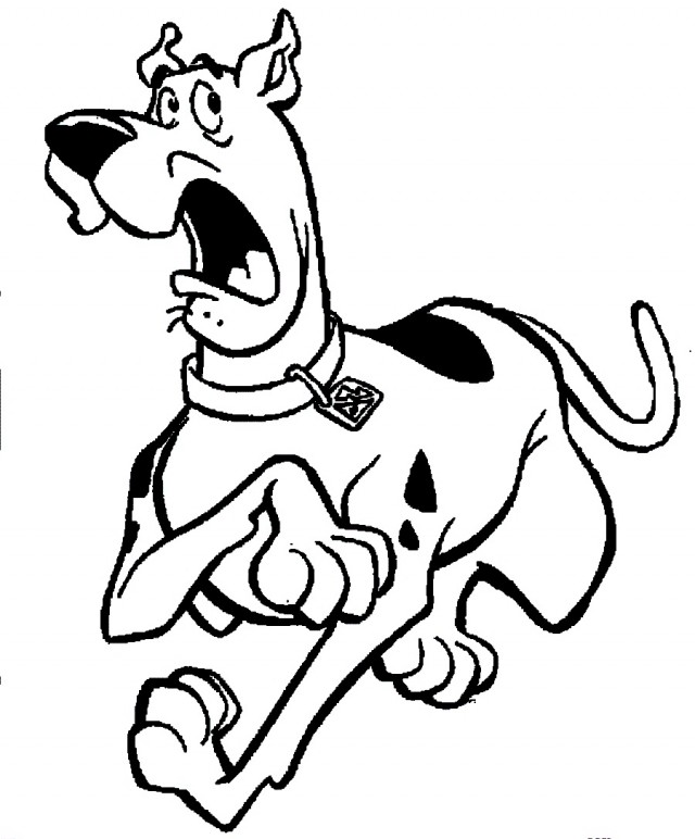 Doo Coloring Pages Scooby Scared Scooby Doo Werewolf