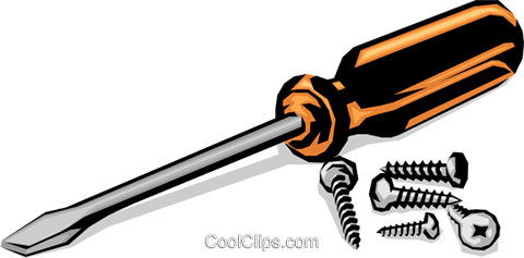 screwdriver clipart vector
