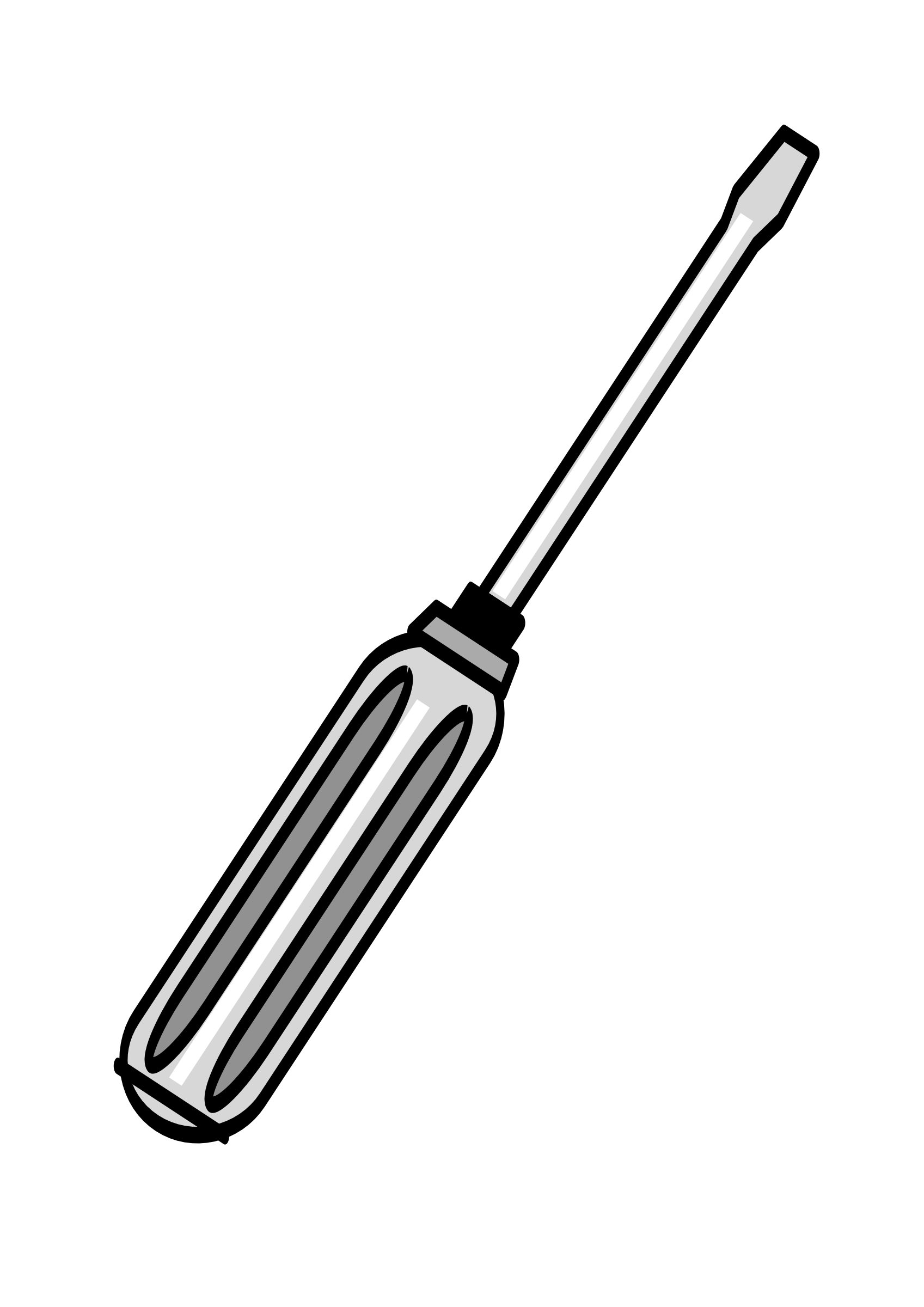 Screwdriver clipart black and white, Screwdriver black and