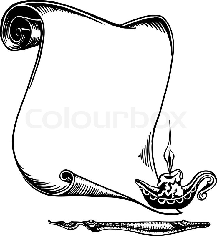 Old Paper Scroll Clipart
