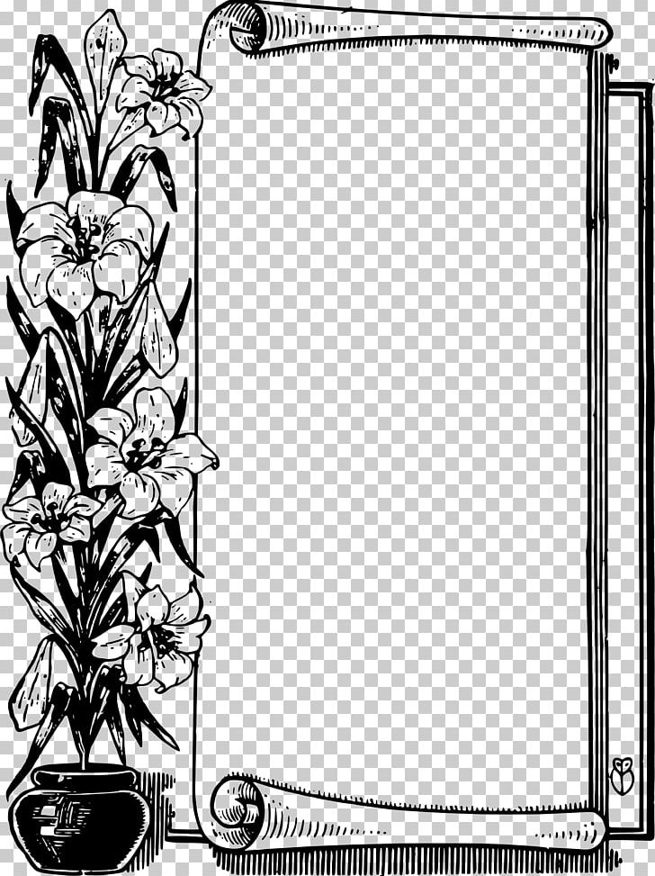 Flower scroll png.