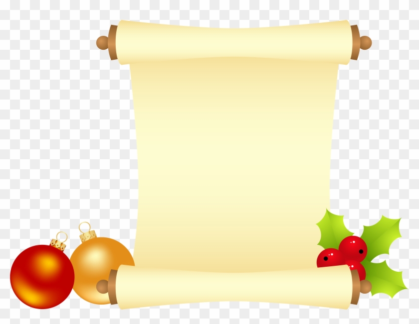 Christmas Scroll Clipart