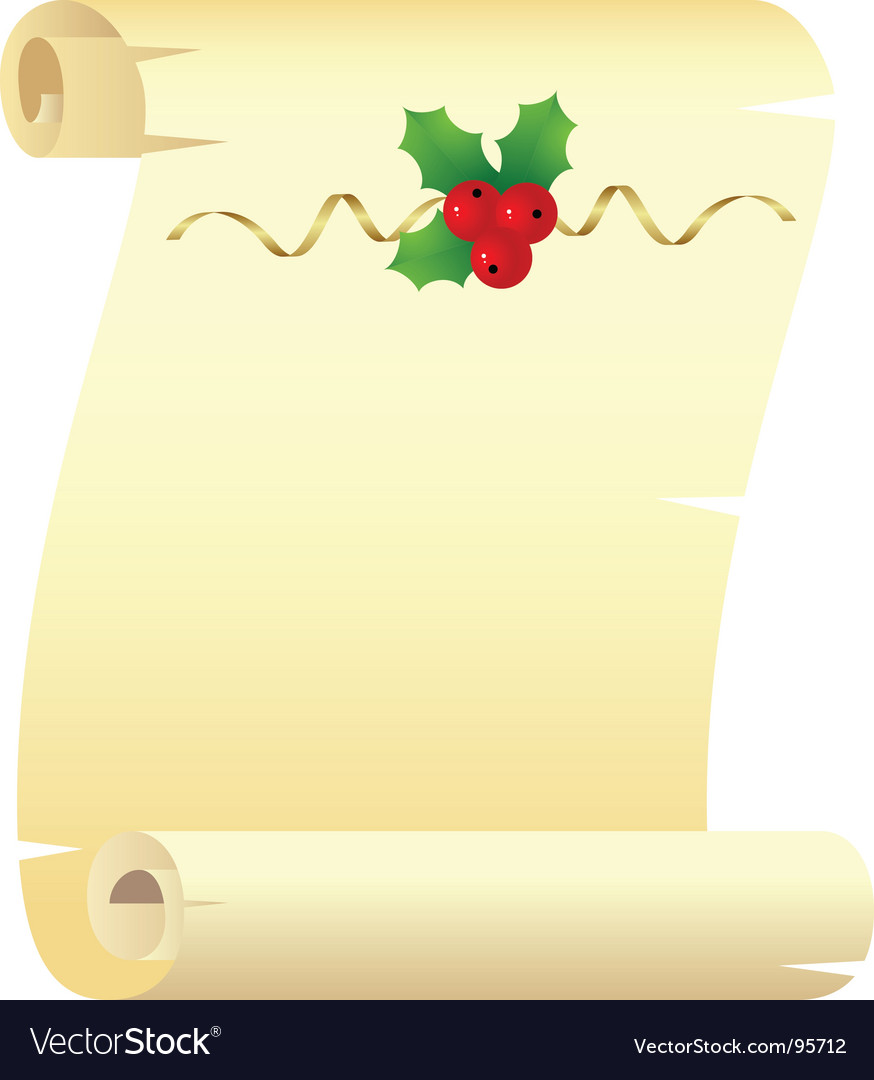 Christmas scroll.