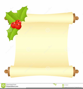 Christmas Scrolls Clipart