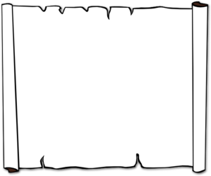 Black And White Scroll Clipart