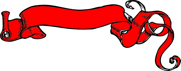 Red Banner Scroll Clip Art at Clker