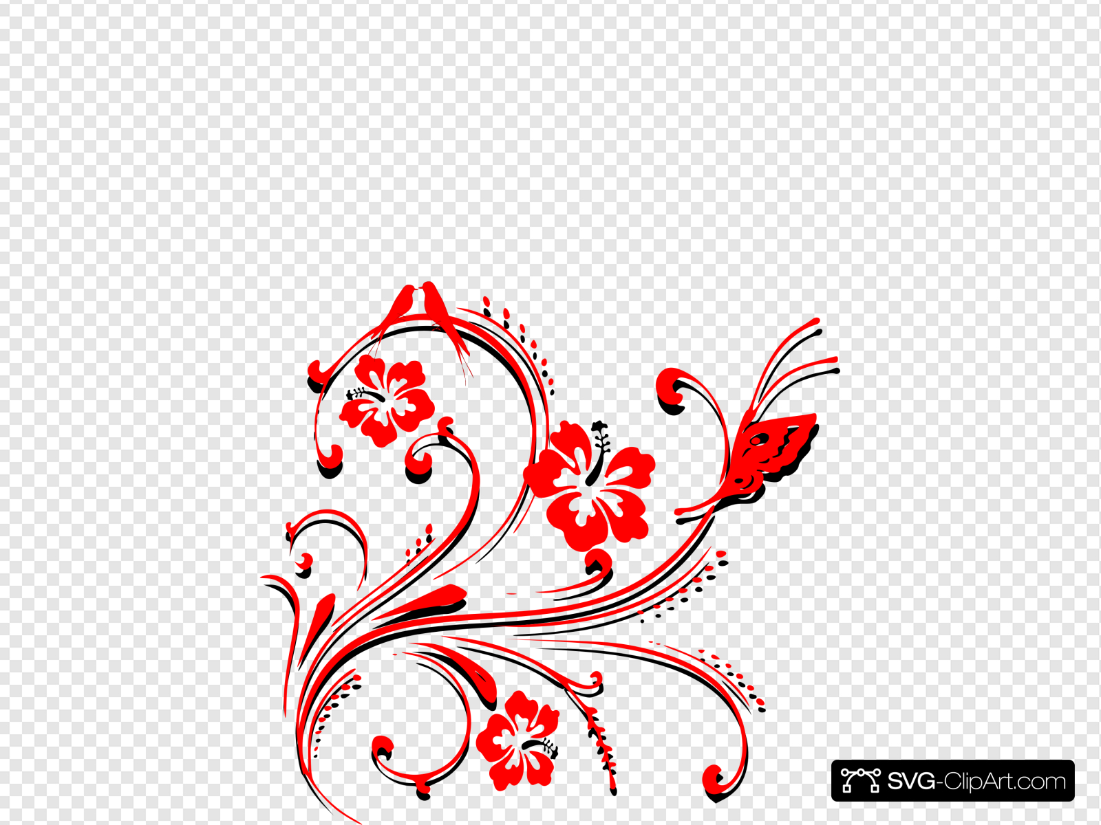 Butterfly Scroll Clip art, Icon and SVG