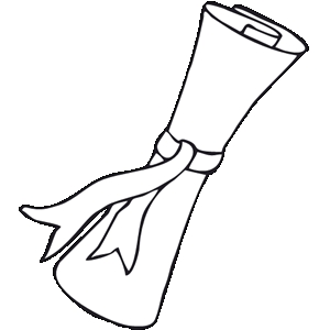 scroll clipart rolled up