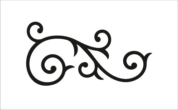 scroll clipart silhouette