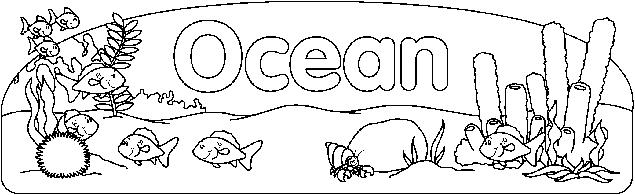 Free Sea Life Clipart Black And White, Download Free Clip