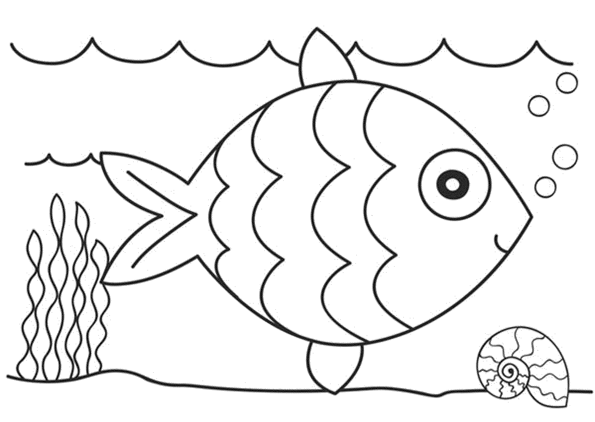 Free Under The Sea Clipart Black And White, Download Free