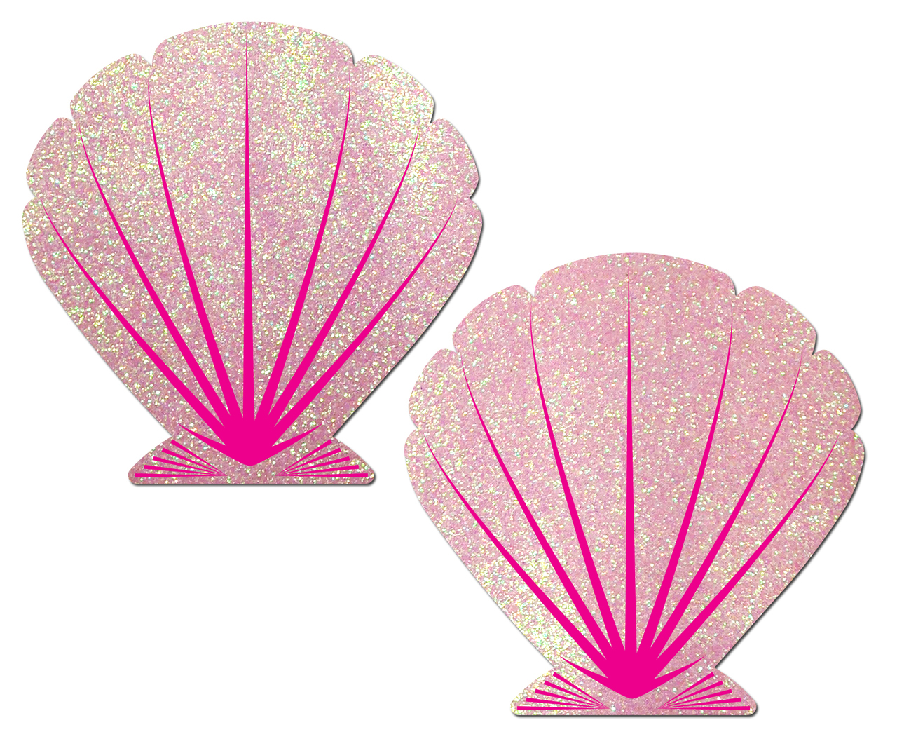 Glitter Seashell Nipple Pasties