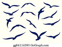 Seagull clip art.