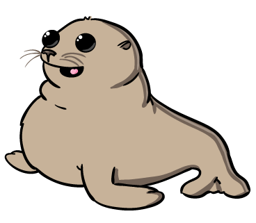 Seal baby clipart.