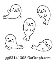 Baby Seal Clip Art