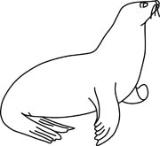 Seal Clip Art Black And White