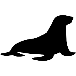 seal clipart silhouette