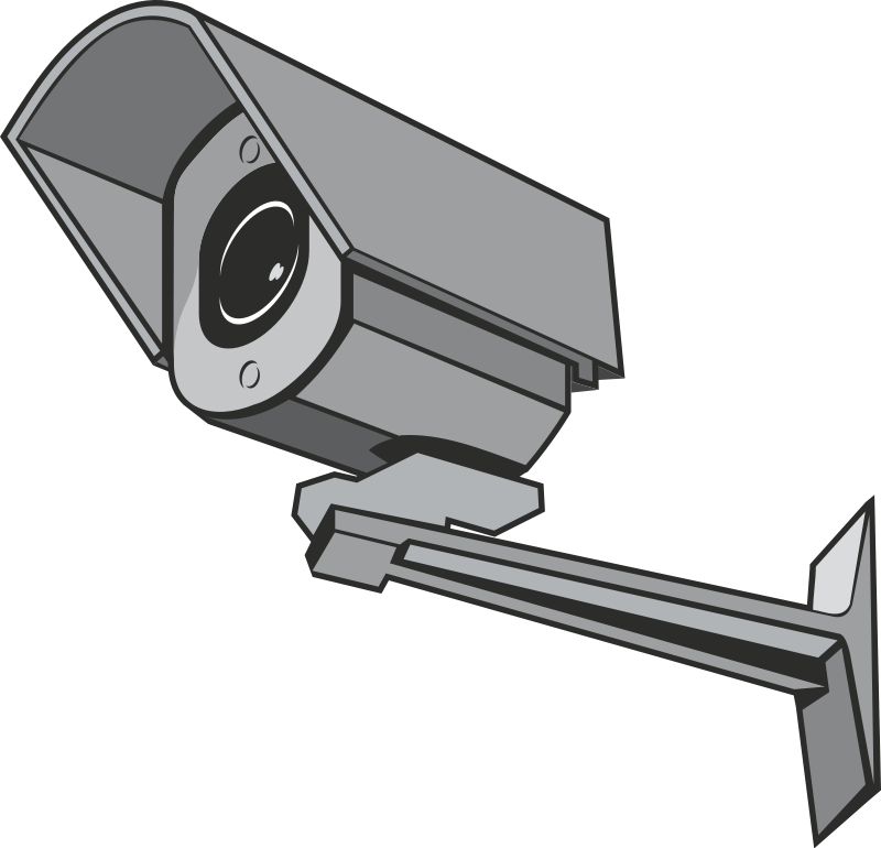 Surveillance camera clipart.