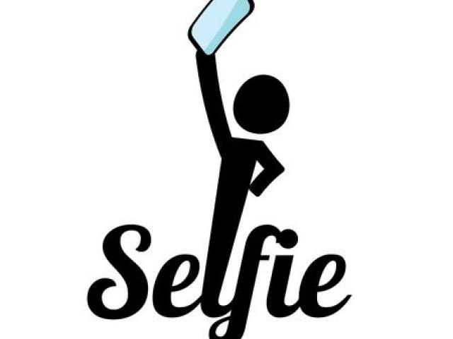 Selfie clipart logo.