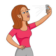 selfie clipart mobile phone