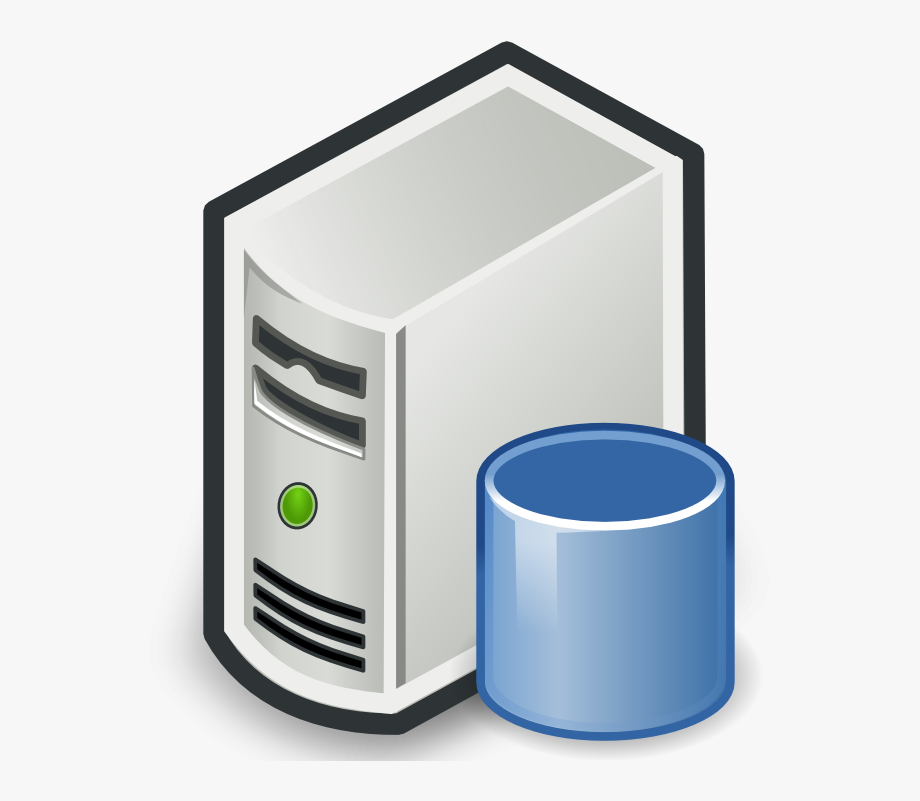 Computer database clipart.