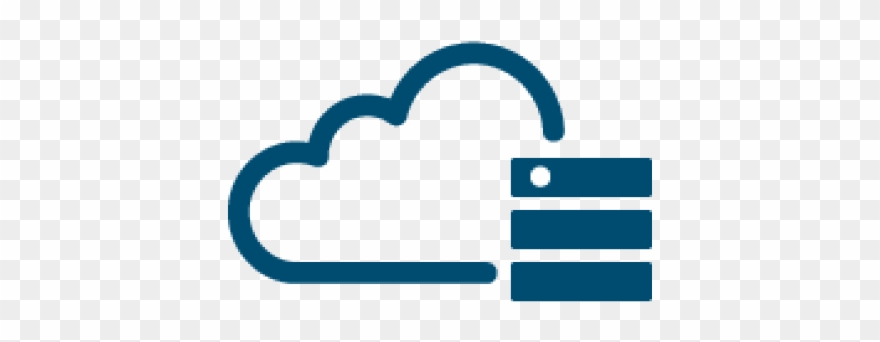 Cloud server clipart.