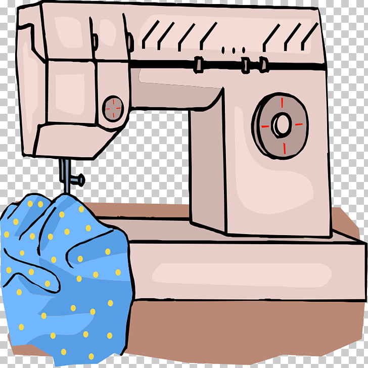 Sewing machine sewing.