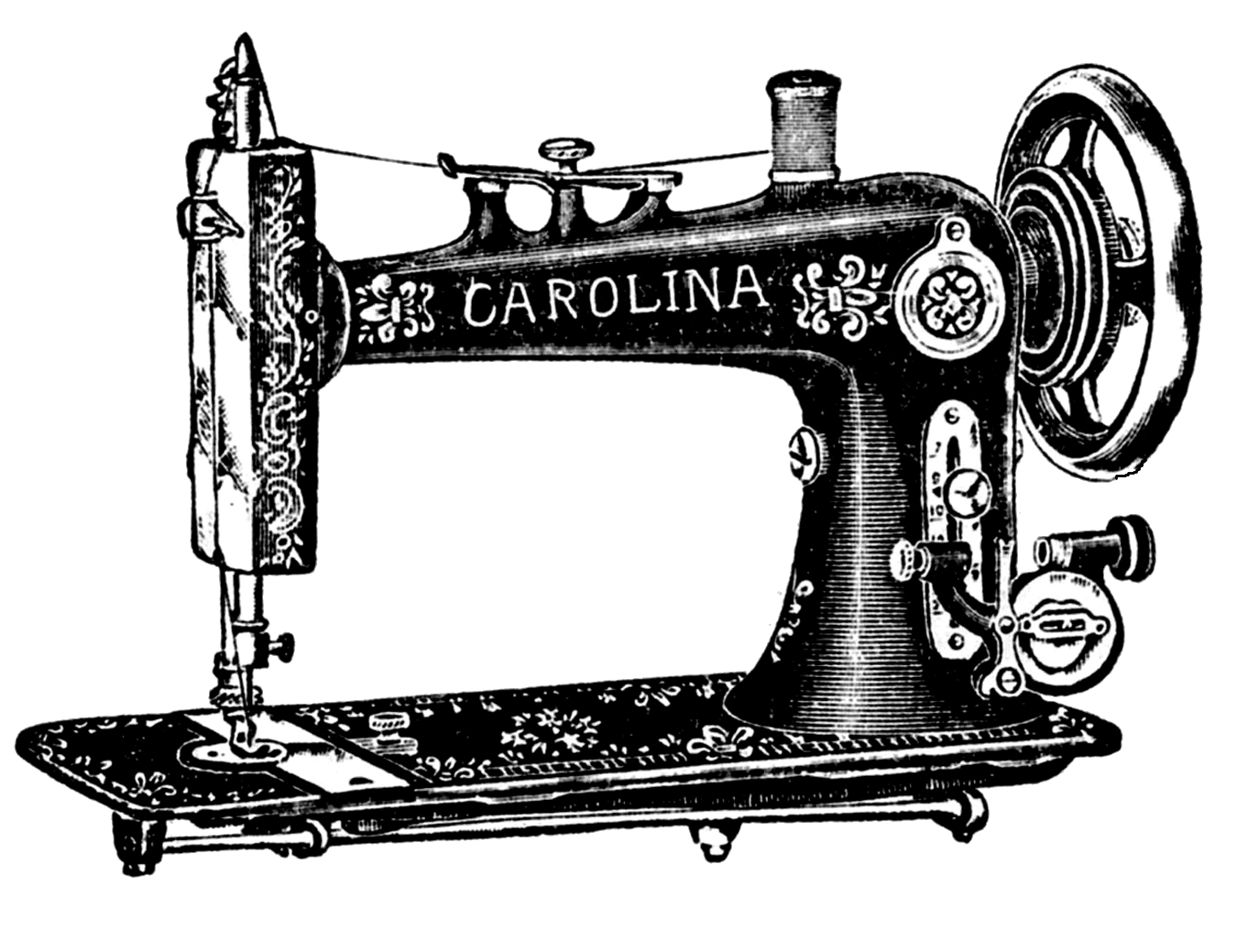 Sewing machines treadle.