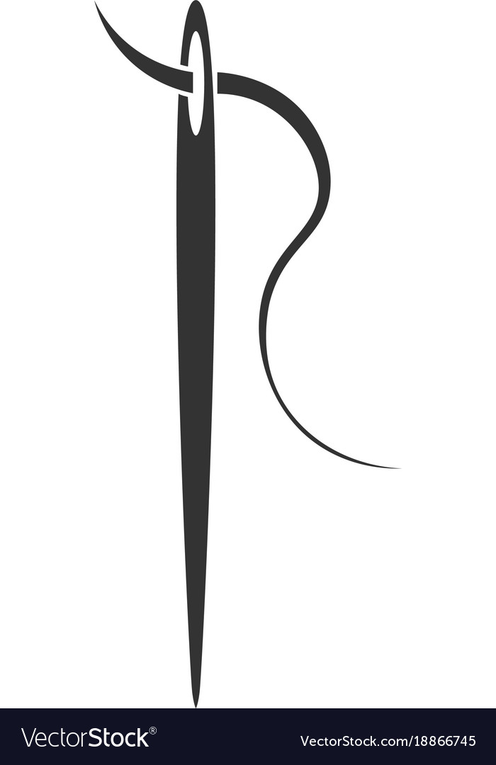 Needle icon logo.