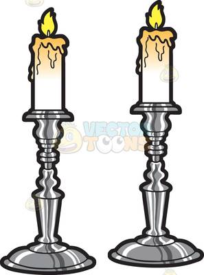 Candle holder clipart.