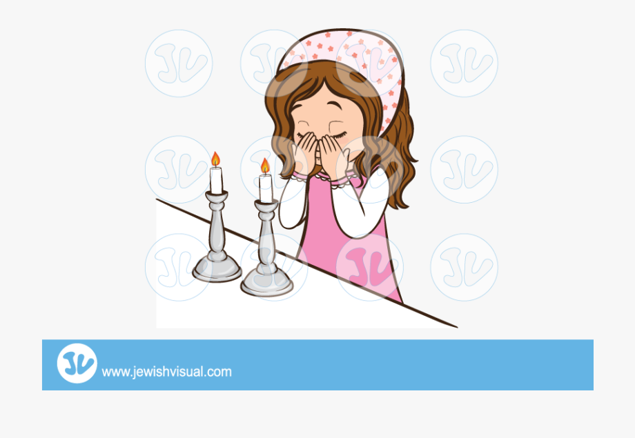 Shabbat Candles Clipart