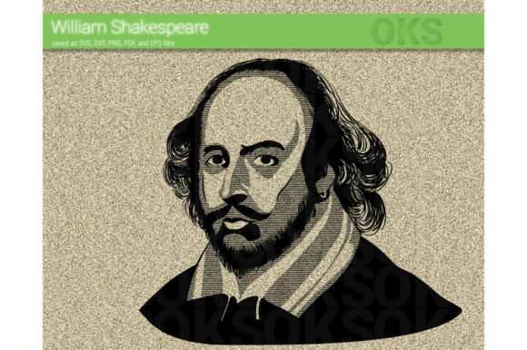 William Shakespeare Svg Vector