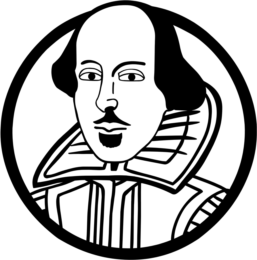 shakespeare clipart drawing