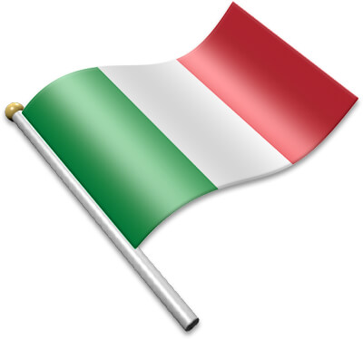 shape flag clipart italian