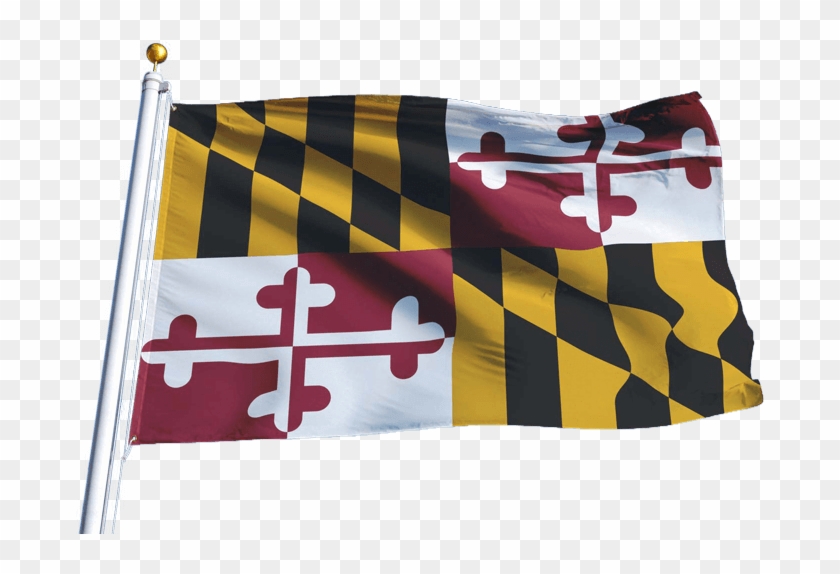 Clip Art Maryland Flag Vector, HD Png Download