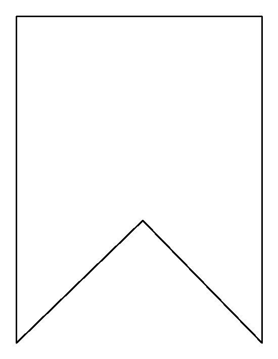 Bunting clipart outline.