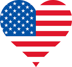 Image result for heart shaped american flag clipart