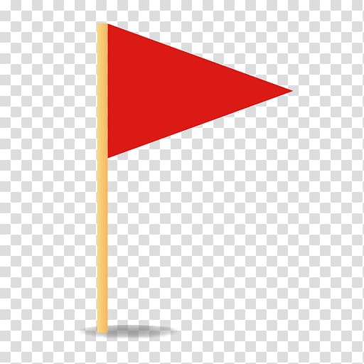 Triangle Rectangle Red, triangular flag transparent