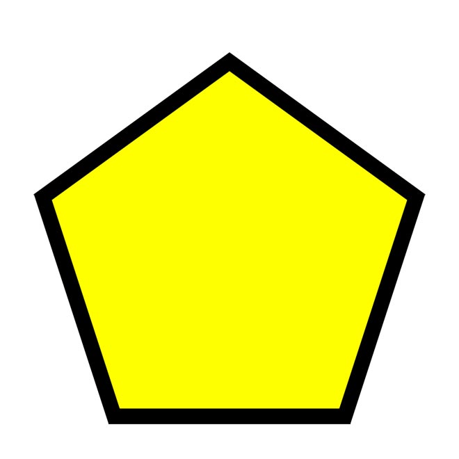 Free pentagon shape.