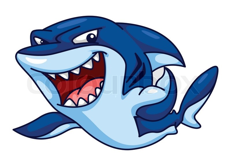 Cartoon shark Shark funny cartoon stock vector lour jpg