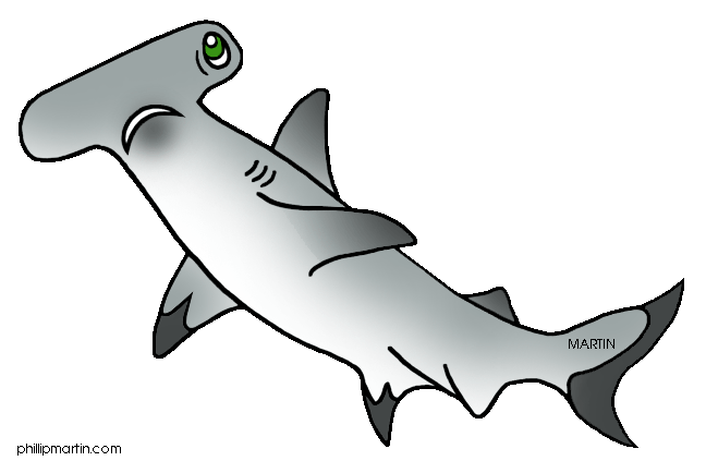Hammerhead shark clipart