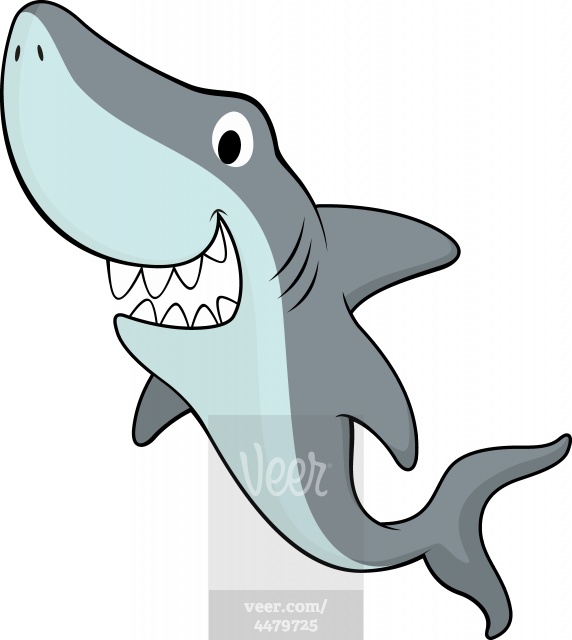 Happy Shark Clip Art