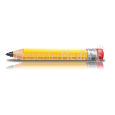School pencil profile.