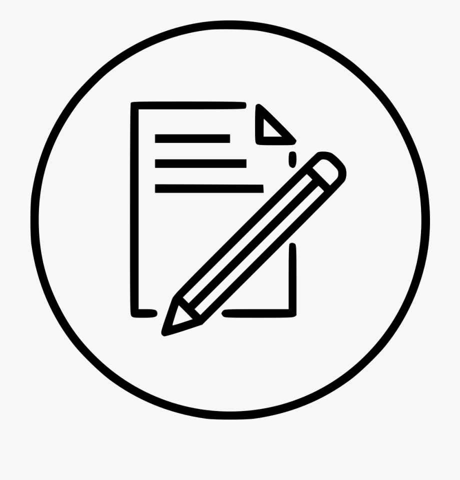 Document Paper Write Pencil Pen Drawing Png Icon Free