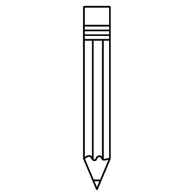 Horizontal pencil clipart.