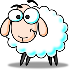 Funny Sheep clip art