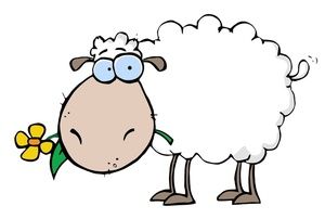 Sheep clipart image.