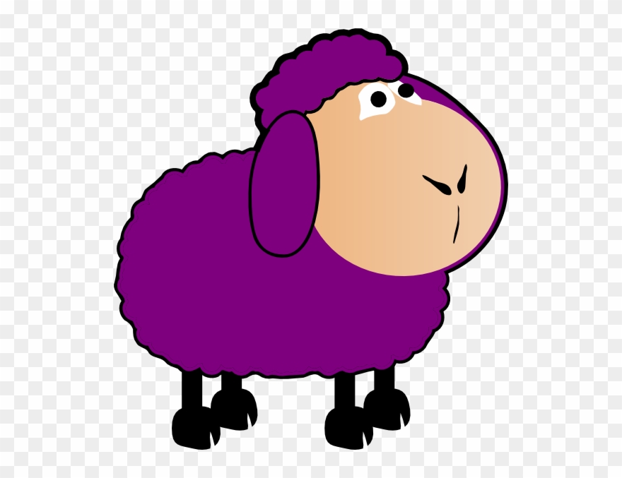 Clipart Of Sheep, Wider And Colored Sheep