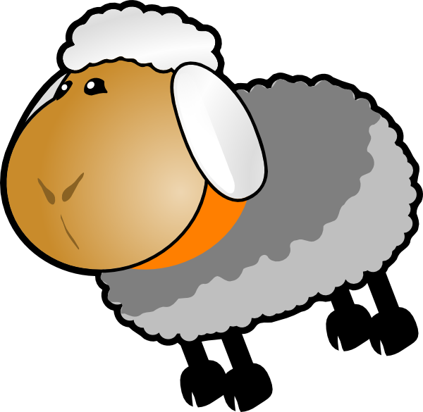 Sheep clipart colored.