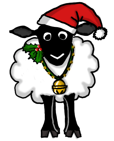 Christmas Sheep Cliparts
